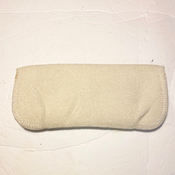 BAG By Joseph White Sequin Small Clutch - Picture 5 of 5